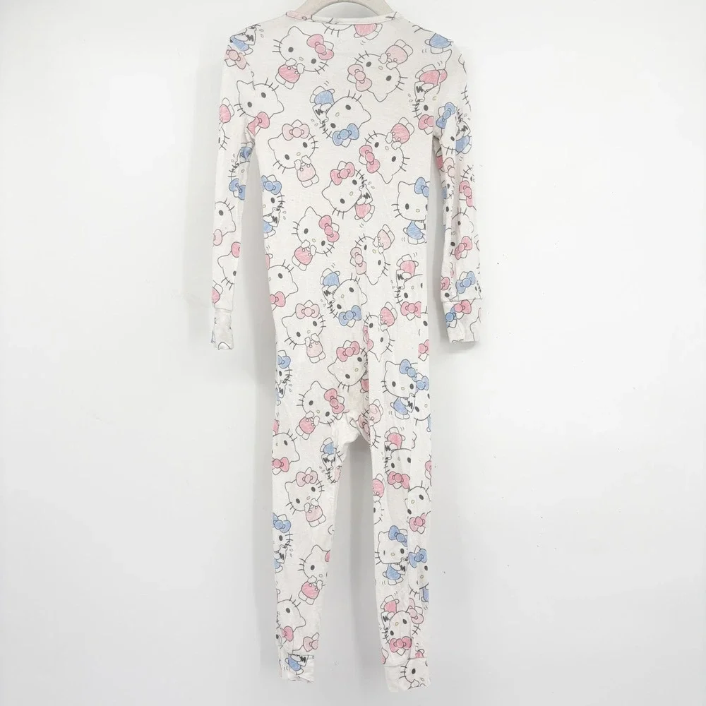 Hello Kitty Sanrio Girls Soft Bamboo One Piece Zipper Pajama Sleeper‎ Size 4T